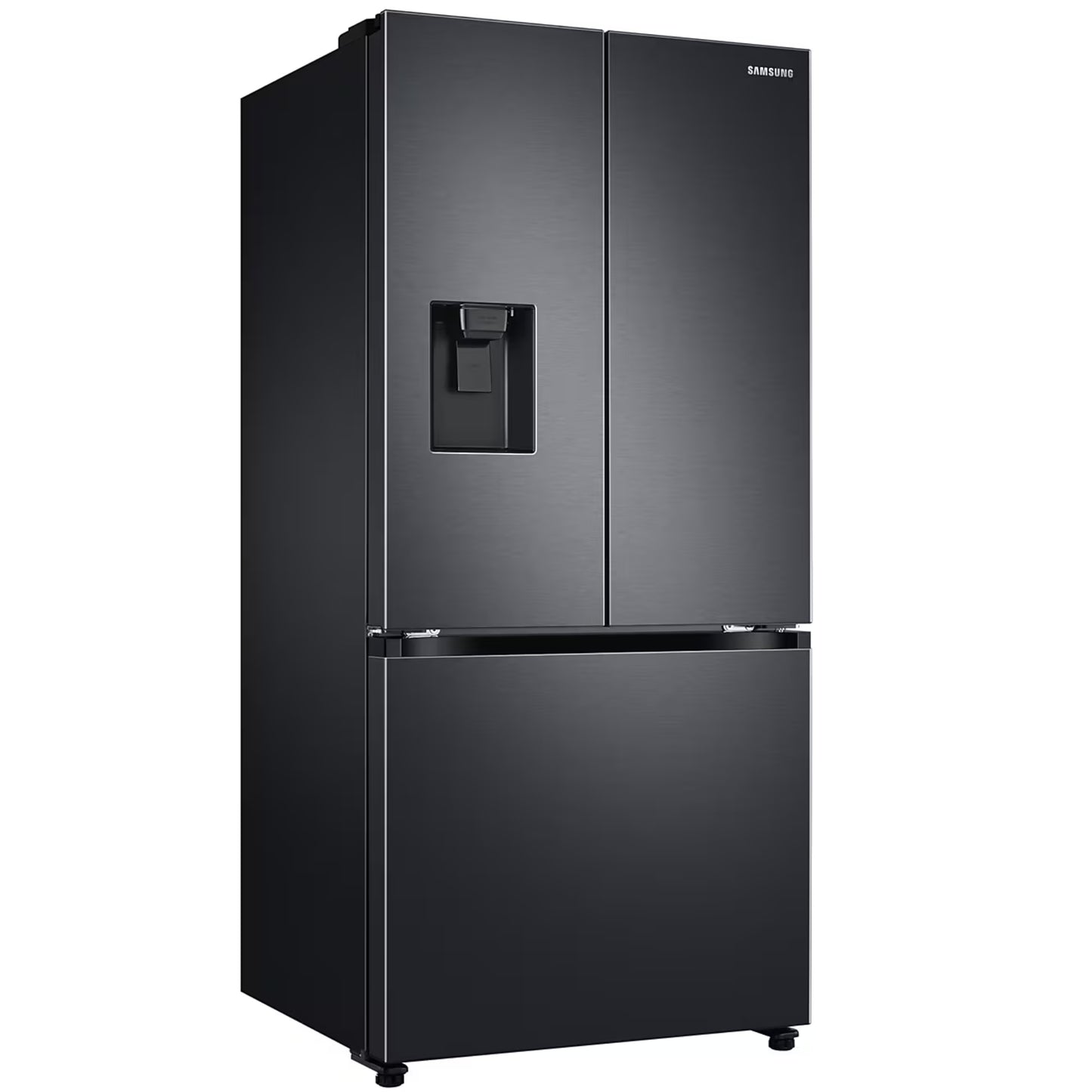 Samsung 470L French Door Side by Side Fridge/Freezer - Gentle Black - RF49A5202B1