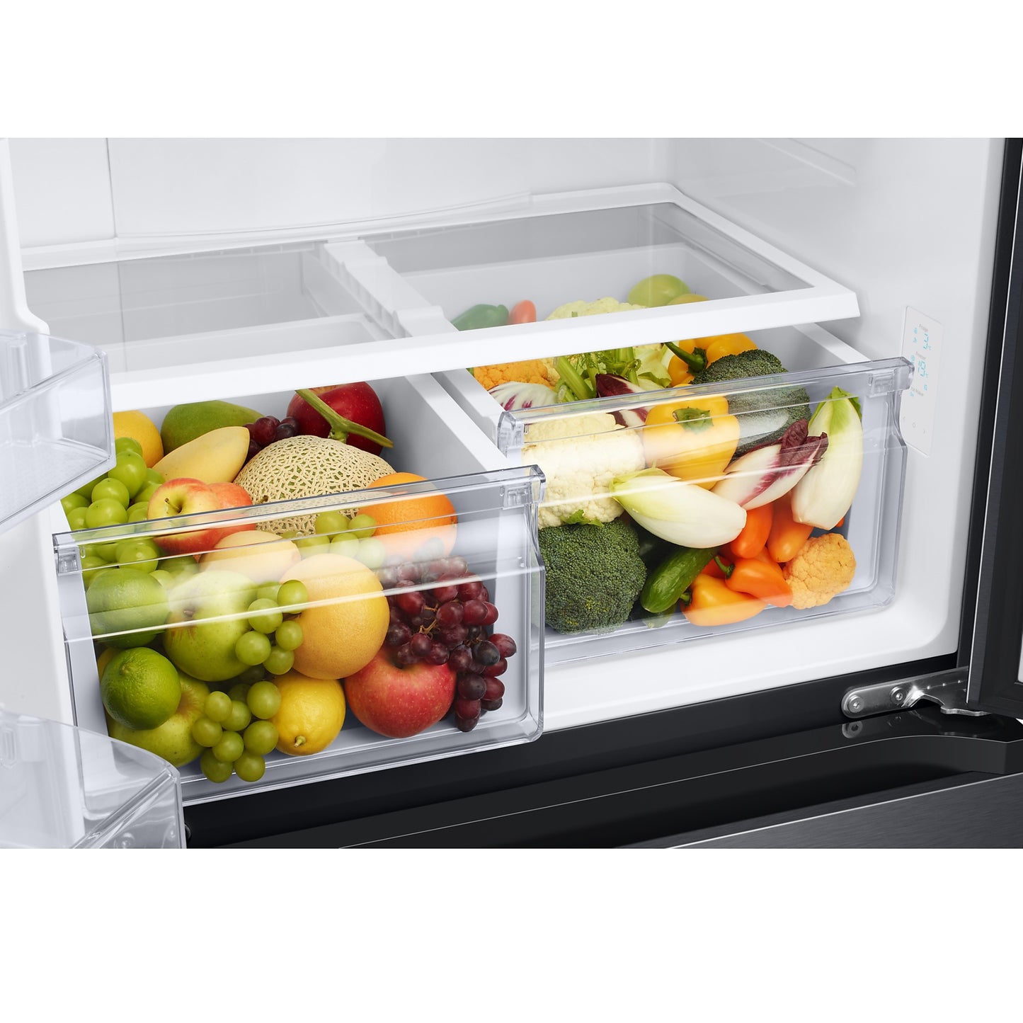 Samsung 470L French Door Side by Side Fridge/Freezer - Gentle Black - RF49A5202B1