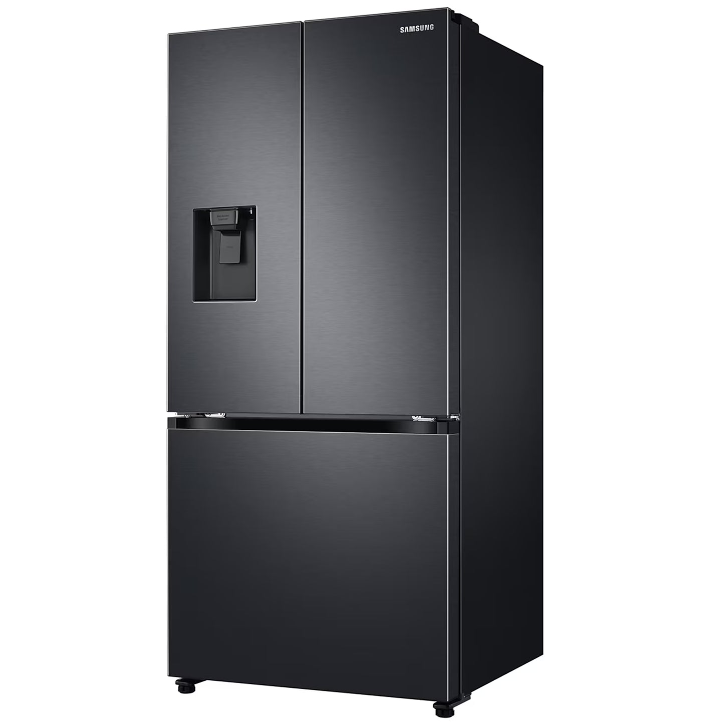 Samsung 470L French Door Side by Side Fridge/Freezer - Gentle Black - RF49A5202B1