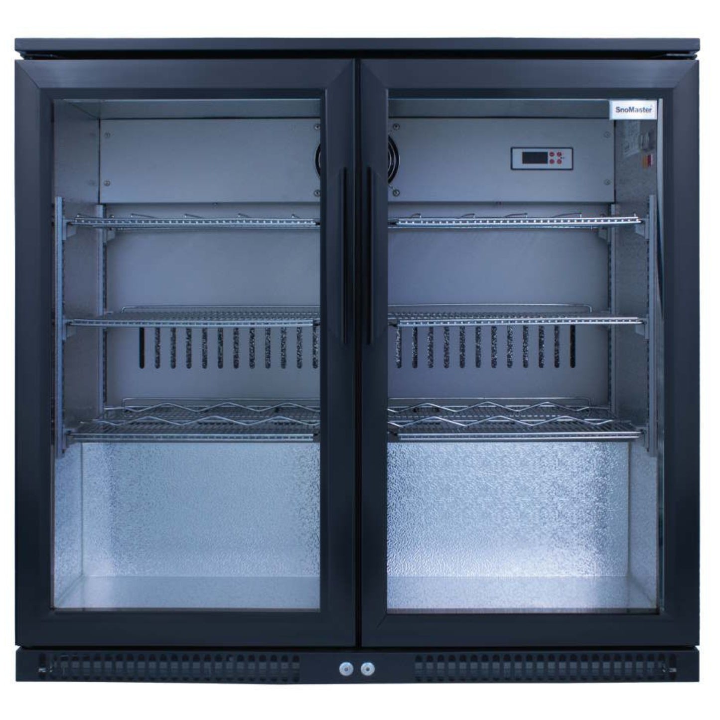 Snomaster 200L Under Counter Double Door Beverage Cooler - Black - SD-220