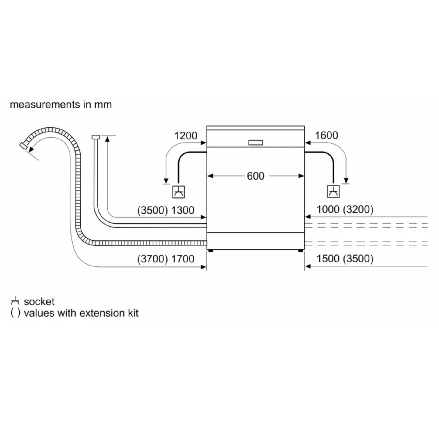 Bosch Serie 2 12 Place Setting Dishwasher - SMS24AI01Z - Stainless Steel