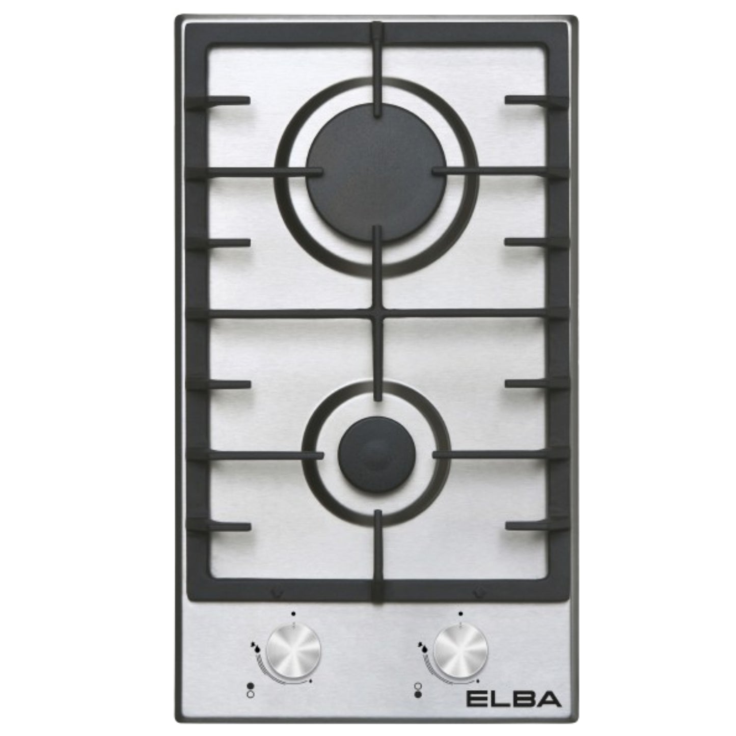 Elba 30cm 2 Burner Gas Hob - Stainless Steel - T30200X