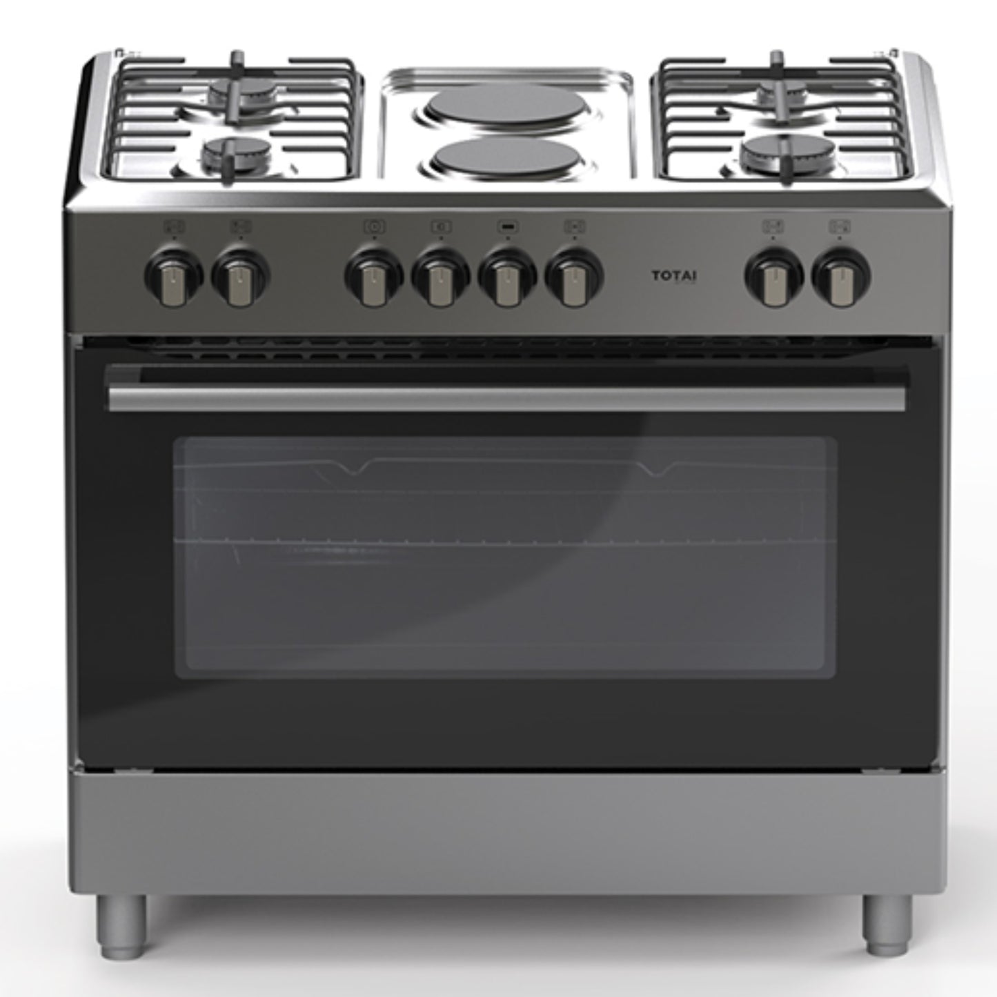 Totai 90cm 4 Burner + 2 Plate Gas/Electric Cooker - Stainless Steel - 03/T900GE
