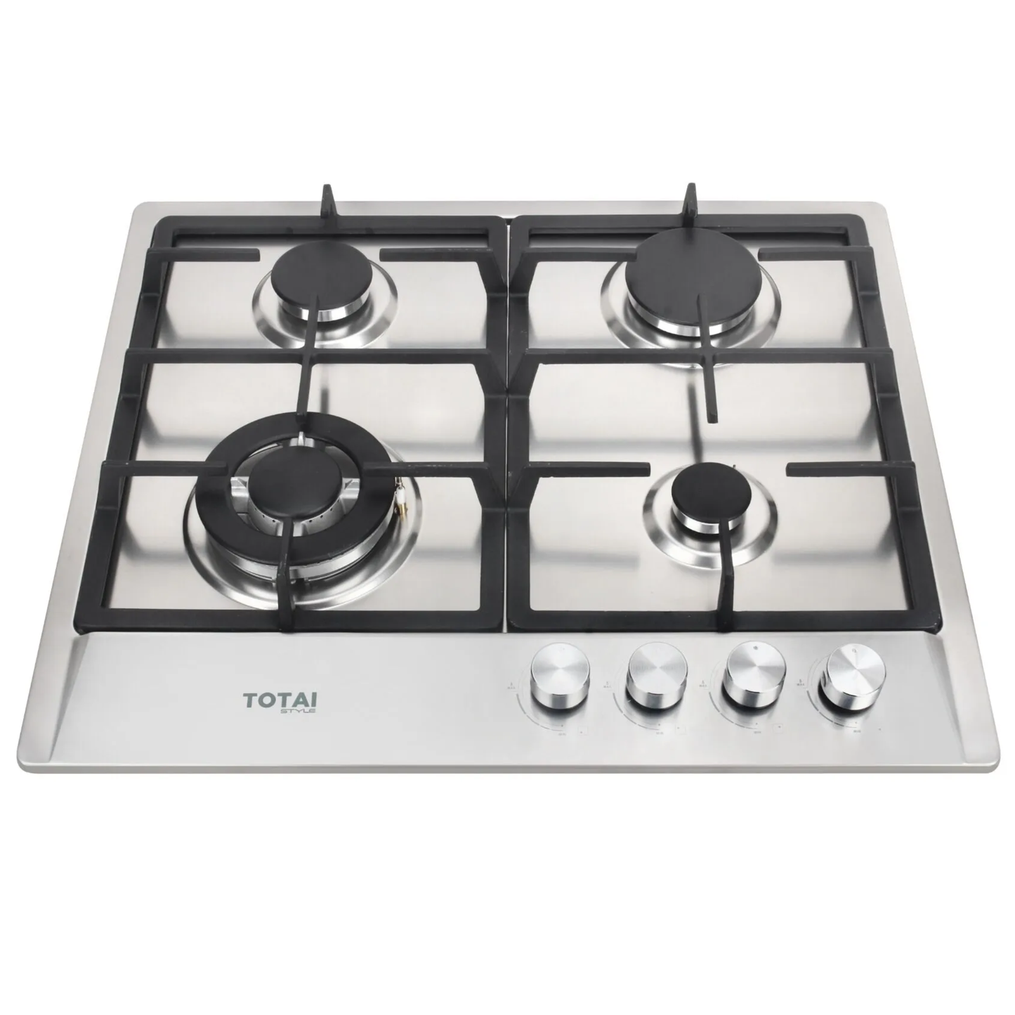 Totai 60cm 4 Burner Gas Hob - Stainless Steel - 02/TS4BNR-SS