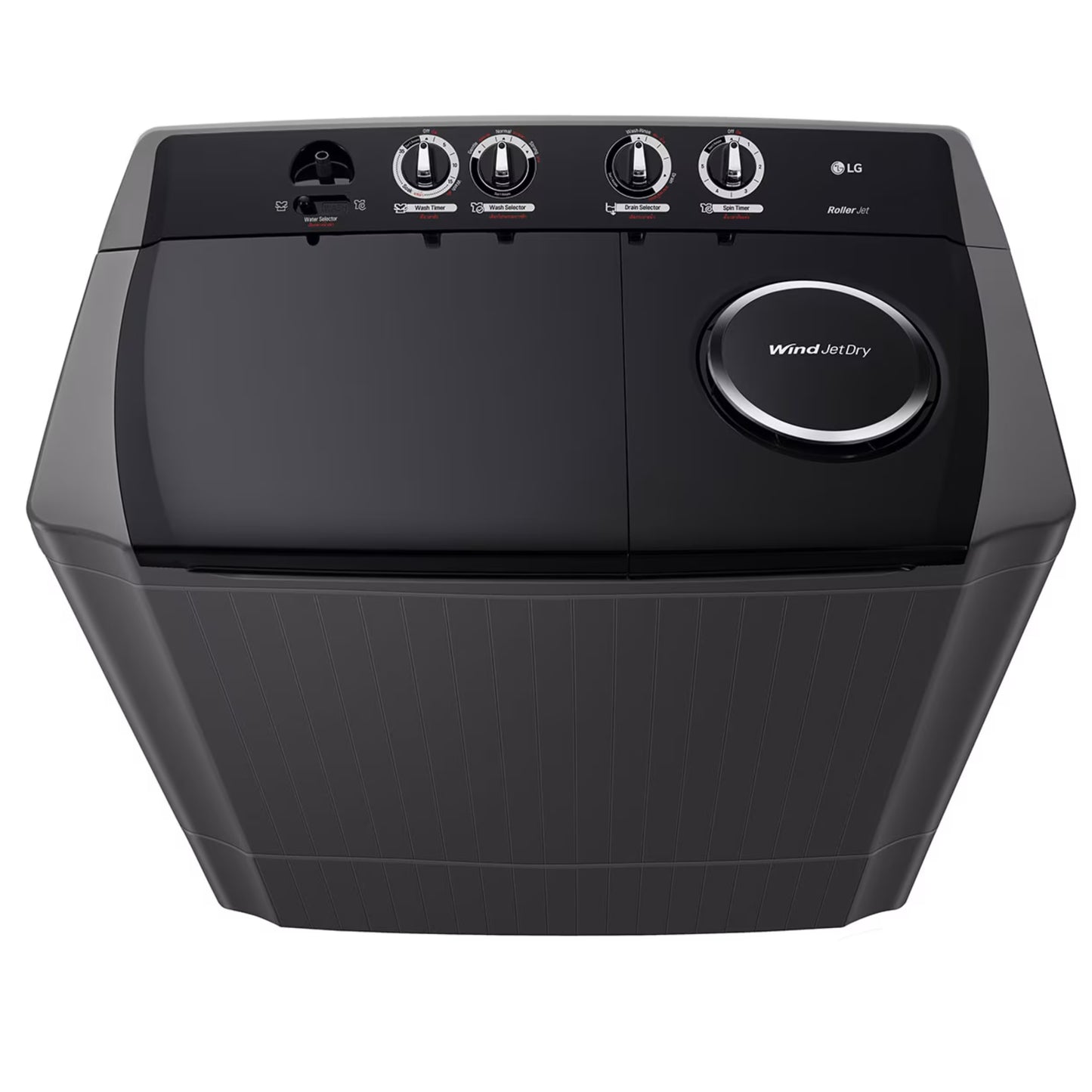 LG 15kg Twin Tub Washing Machine - Middle Black - TT1561RWPT