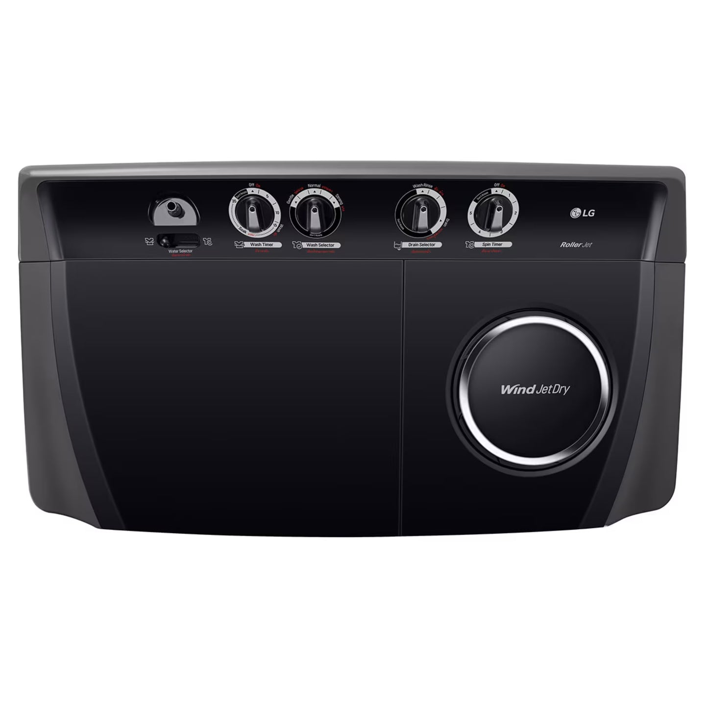 LG 15kg Twin Tub Washing Machine - Middle Black - TT1561RWPT