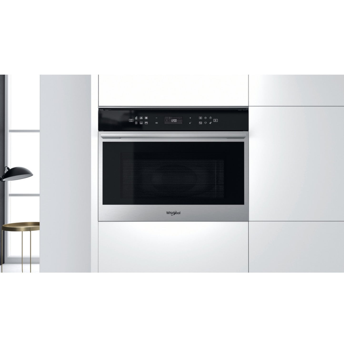 Whirlpool 60cm Built In Microwave Oven 6th Sense - Stainless Steel - W7MW461