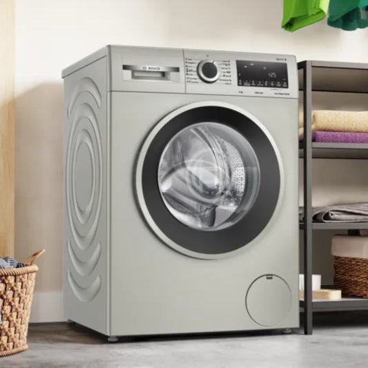 Bosch Serie 4 9kg Front Loader Washing Machine Iron Steam Assist - WGA1440XZA - Inox