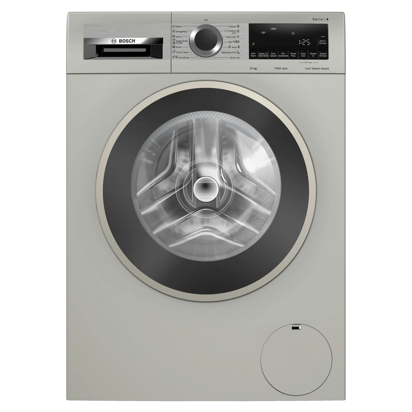 Bosch Serie 4 10kg Front Loader Washing Machine - WGA2540XZA - Inox