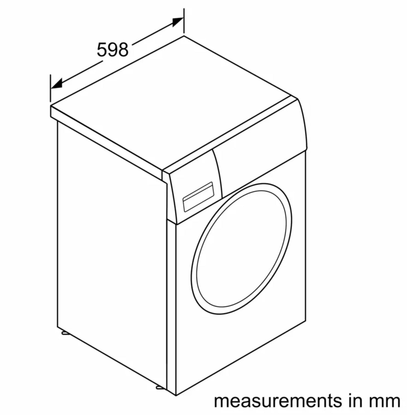 Bosch Serie 4 10kg Front Loader Washing Machine - Dark Grey - WGA254ZRZA