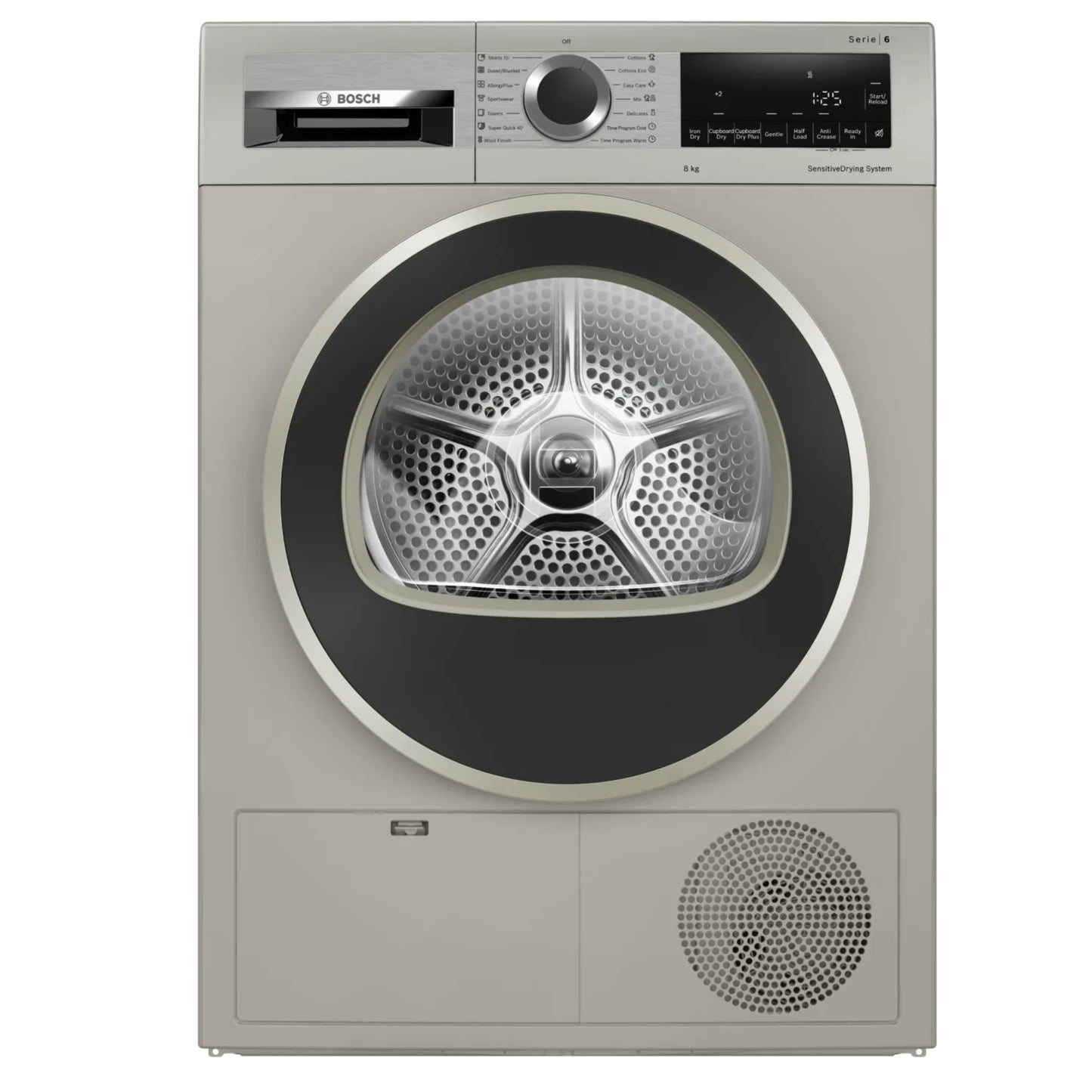 Bosch Series 6 8kg Condenser Tumble - Inox Silver - WPG1410XZA