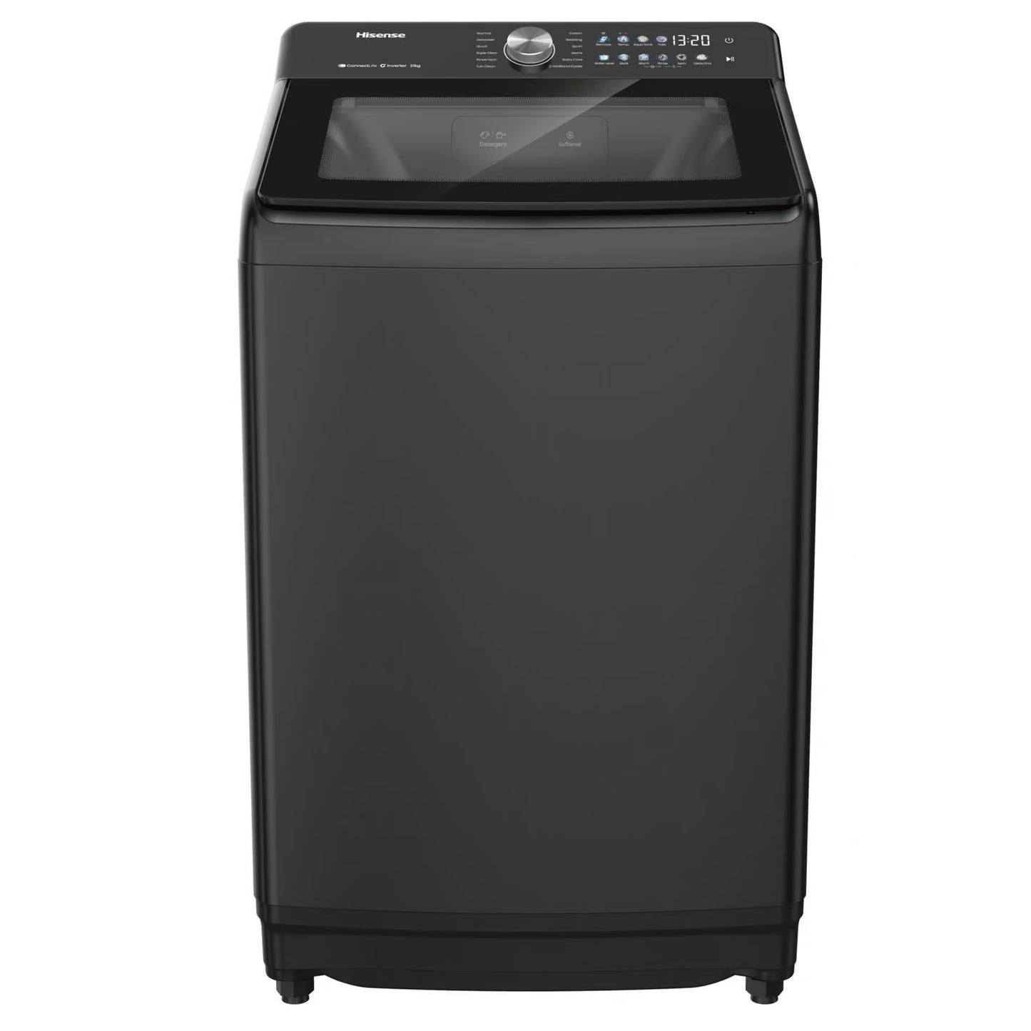 Hisense Tide 7 Series 21Kg Top Loader - Black - WT7T2125DB