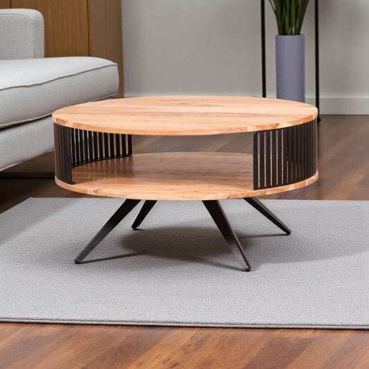 Elenora Natural Round Coffee Table - NE753