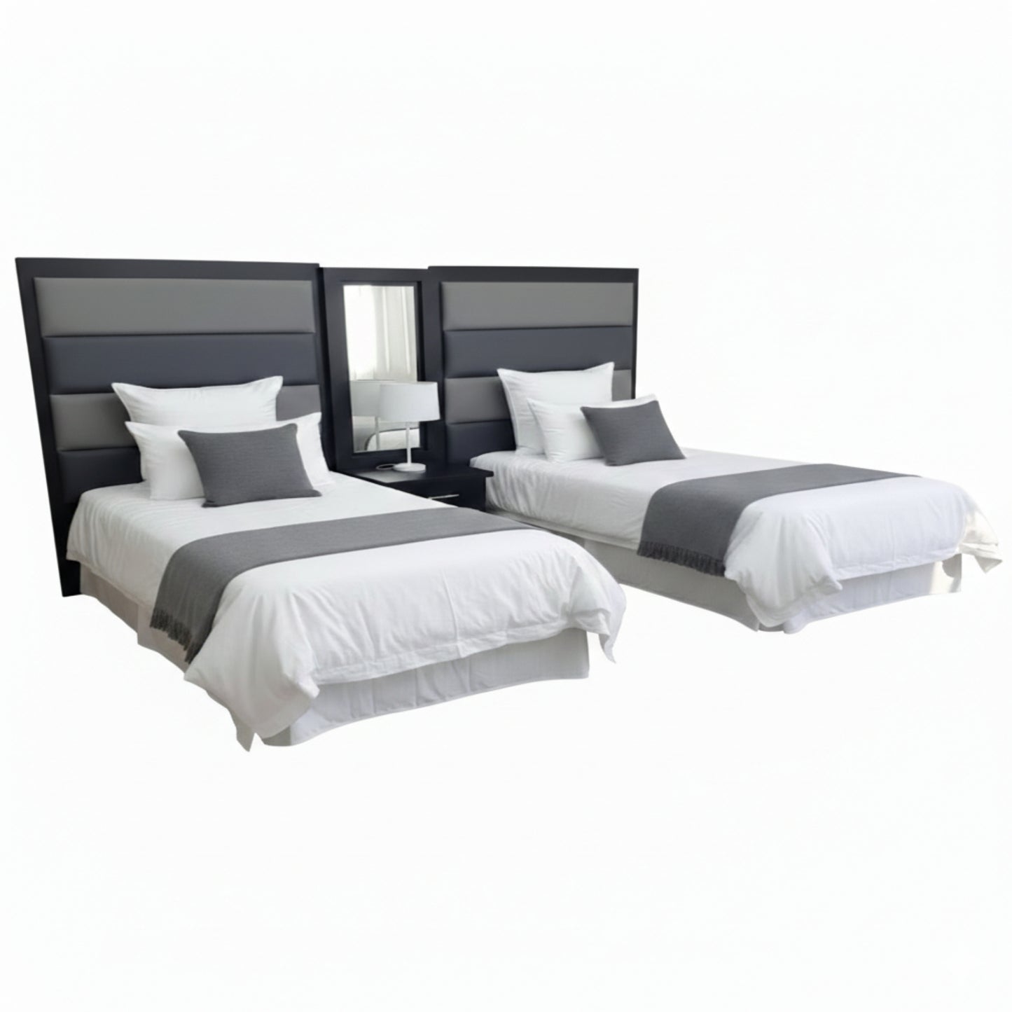 Atlanta Twin Bedroom Suite Cutout View - Ismails Furnishers