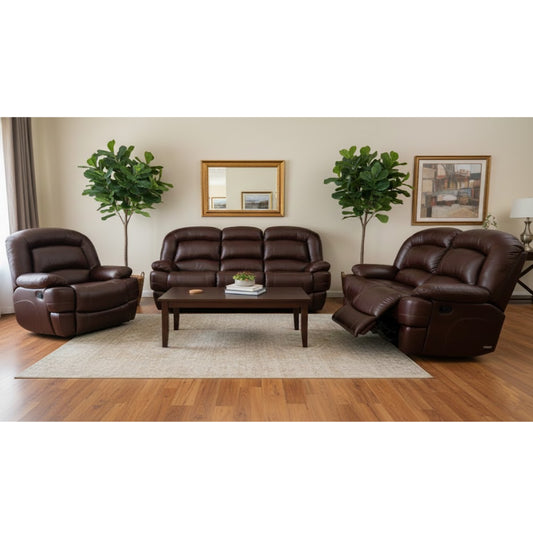 Alpine Avalon 3.2.1 5 Motion Lounge Suite - Genuine Leather
