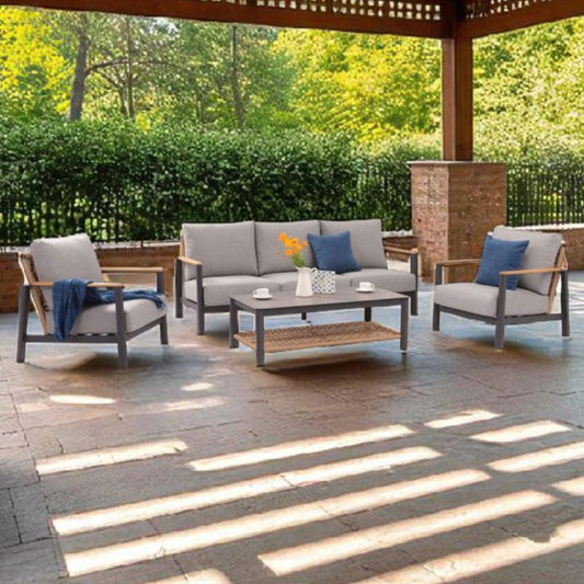 Boston 4 Piece Patio Lounge Set