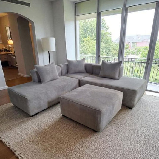 Daisy 4 Piece Corner Lounge Suite - Fabric