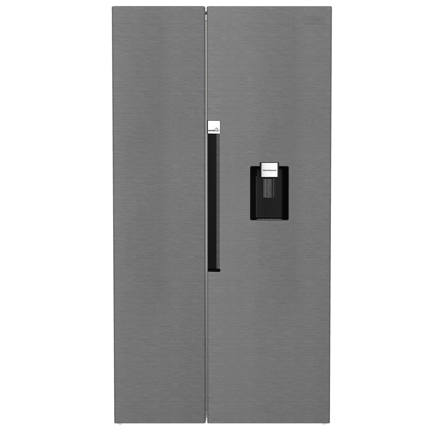 Defy 555L Fridge / Freezer Side By Side With Water Dispenser - Metallic - DFF547