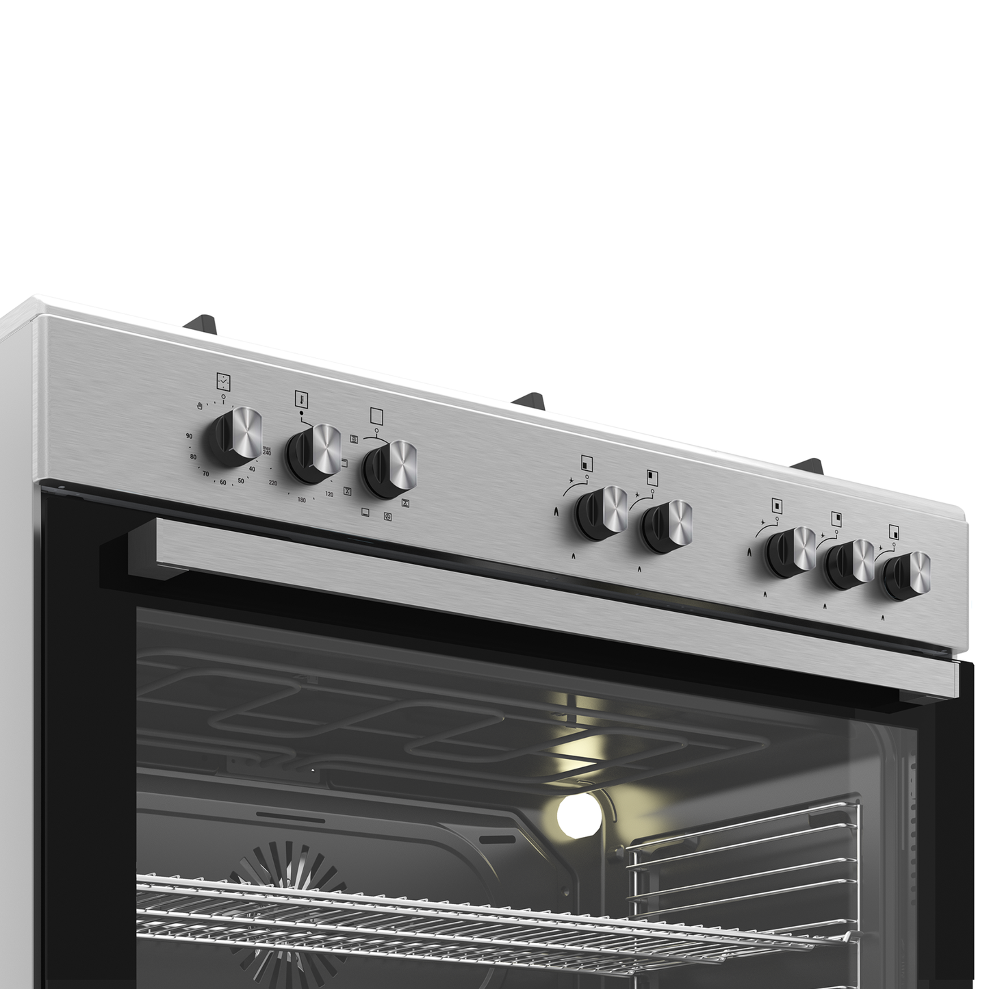 Defy 90cm 5 Burner Free Standing Gas/Elec Cooker - Stainless Steel - DGS904