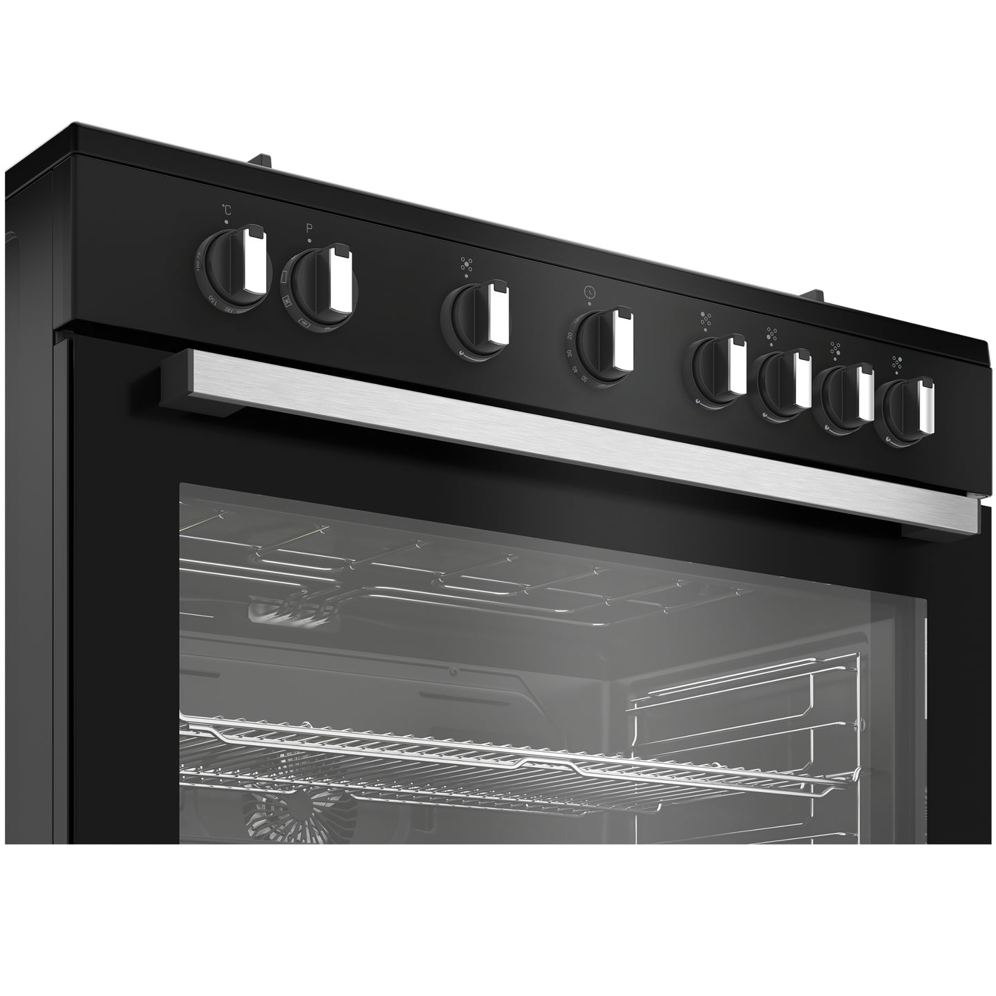 Defy 90cm 5 Burner Free Standing Gas/Elec Cooker - Black - DGS90GEB