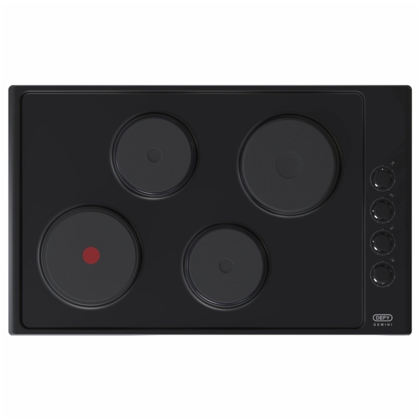 Defy 82cm Gemini 4 Plate Hob Black - DHD416