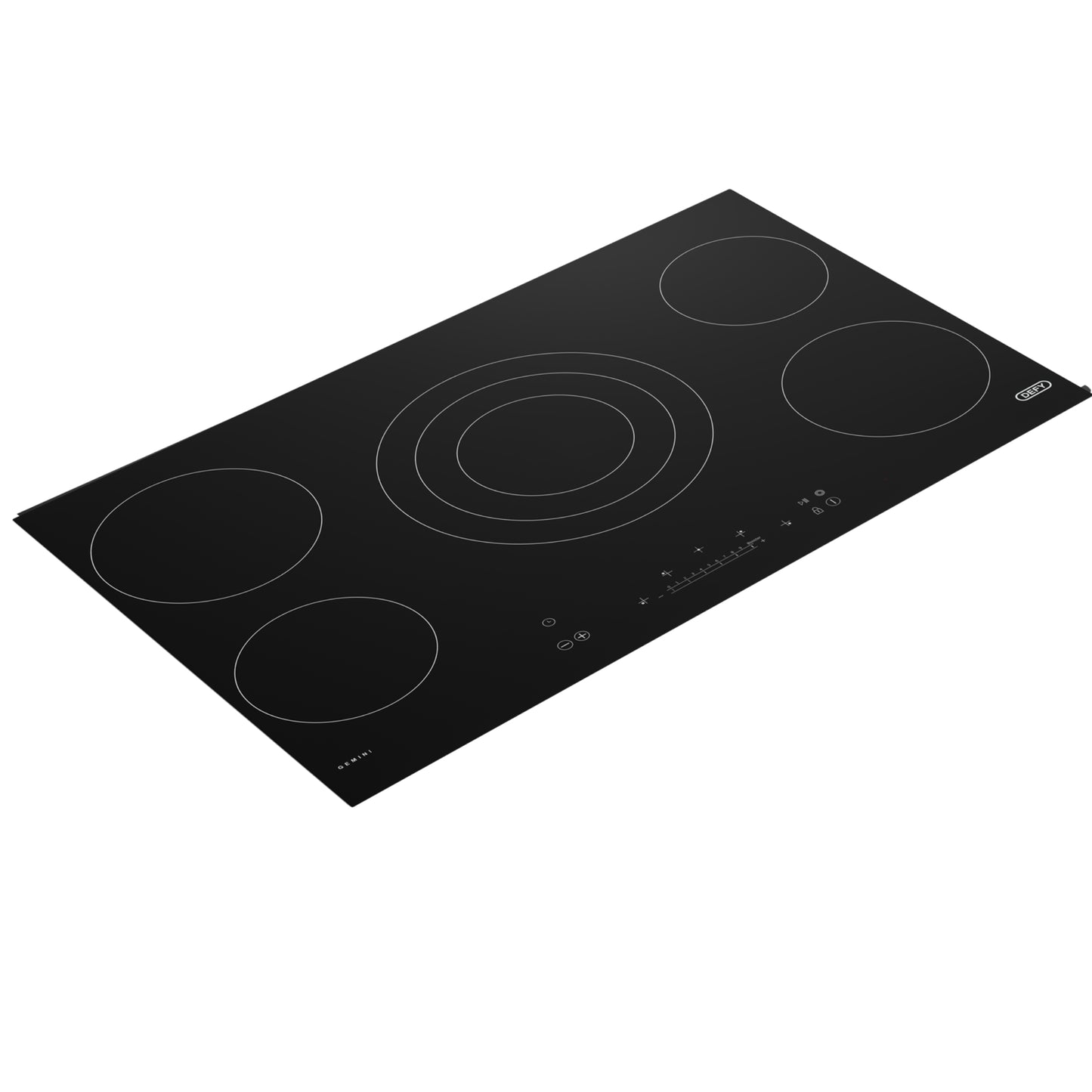 Defy 5 Plate Ceran Built-in Hob Black - DHD514