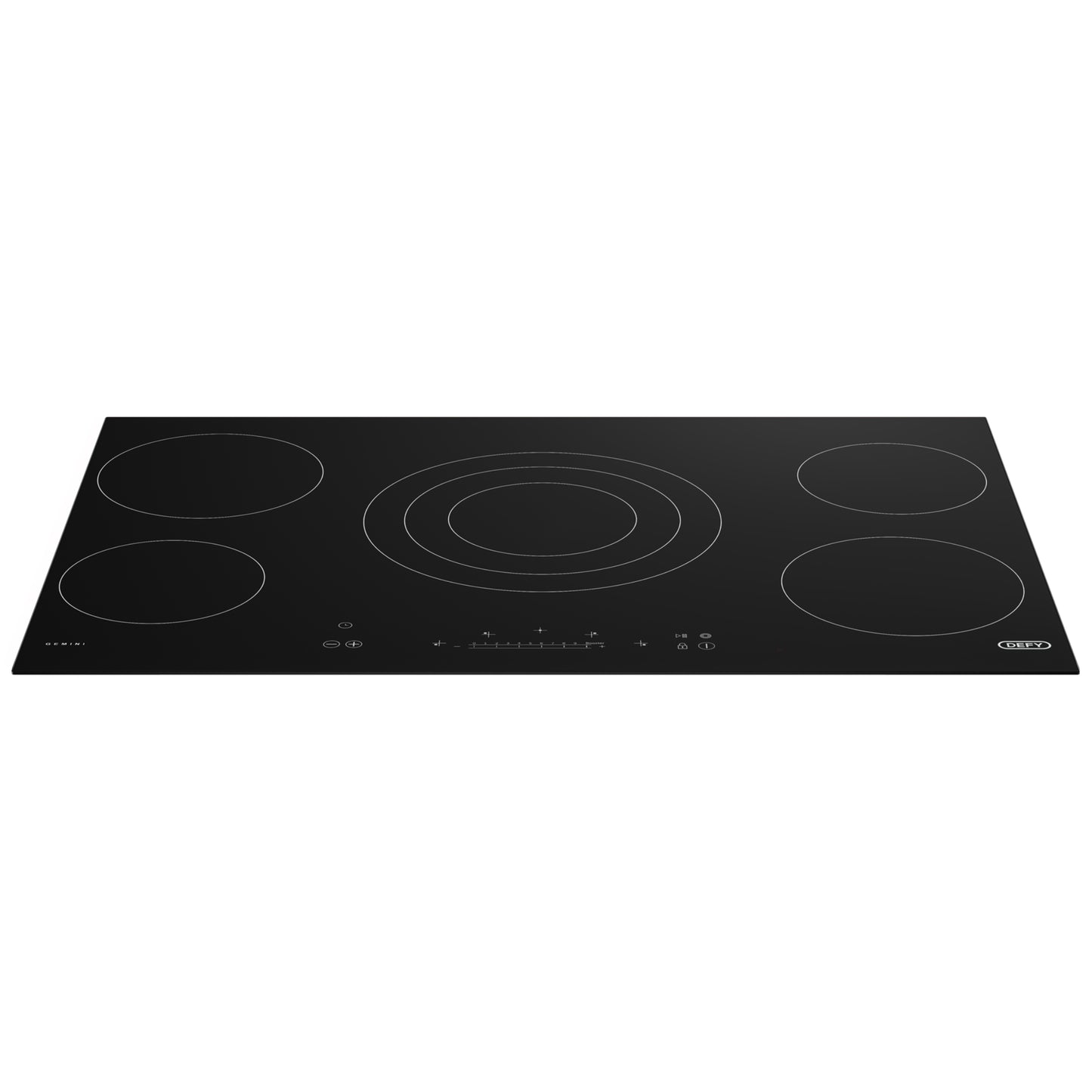 Defy 5 Plate Ceran Built-in Hob Black - DHD514