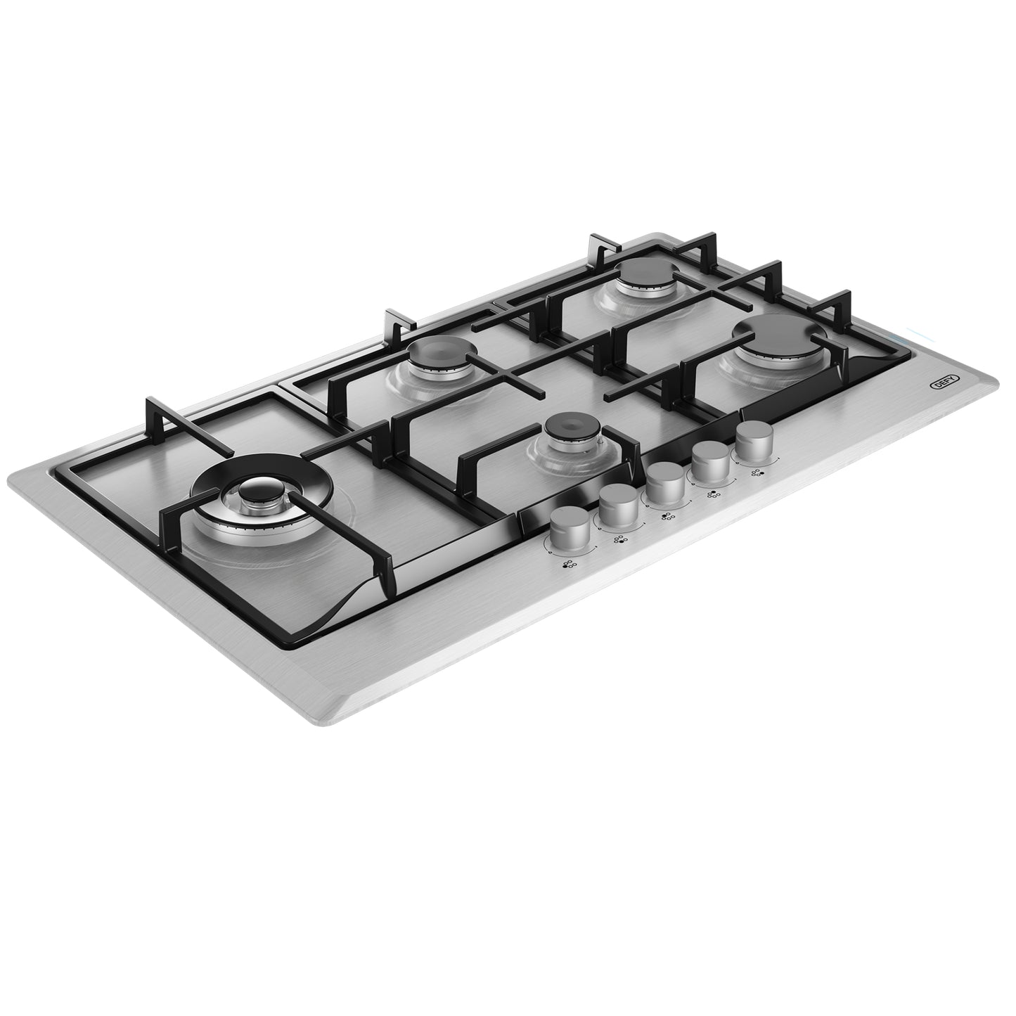 Defy 90cm 5 Burner Built-in Gas Hob with Wok Stainless Steel- DHG129