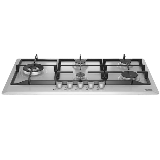 Defy 90cm 5 Burner Built-in Gas Hob with Wok Stainless Steel- DHG129
