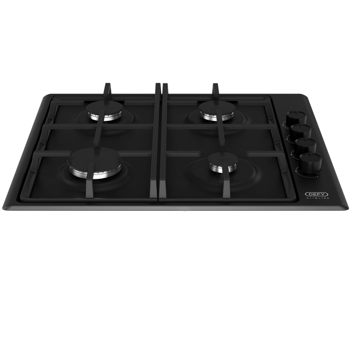 Defy 60cm 4 Burner Built-in Gas Hob Black - DHG132