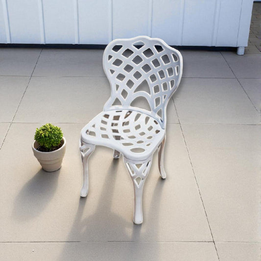 Diamond No Arm Small Chair - Cast Iron