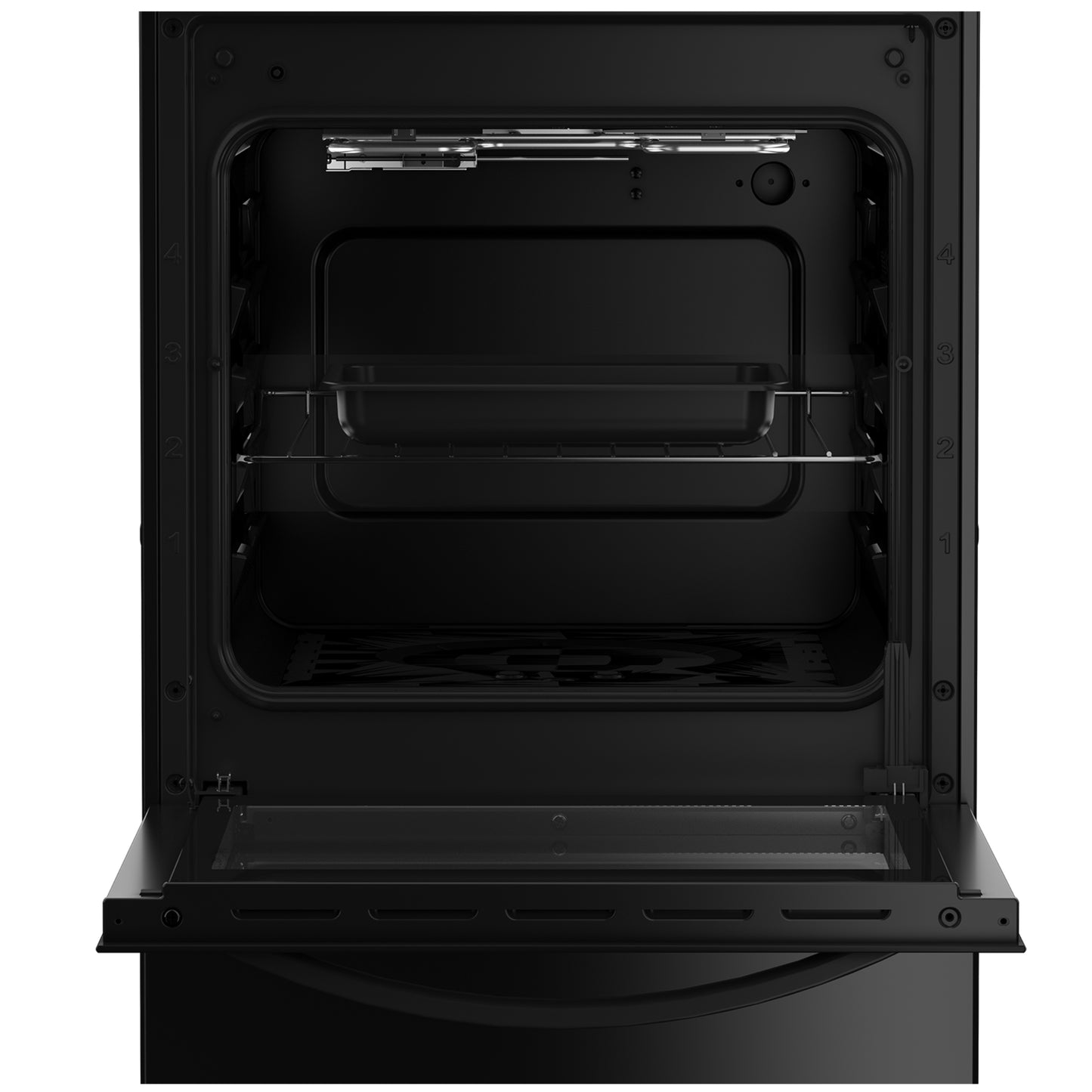 Defy Compact 4 Plate Freestanding Stove - DSS554 - Black