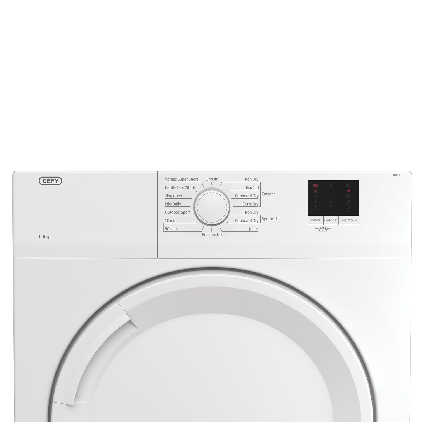 Defy 8kg Tumble Dryer - DTD316 - White