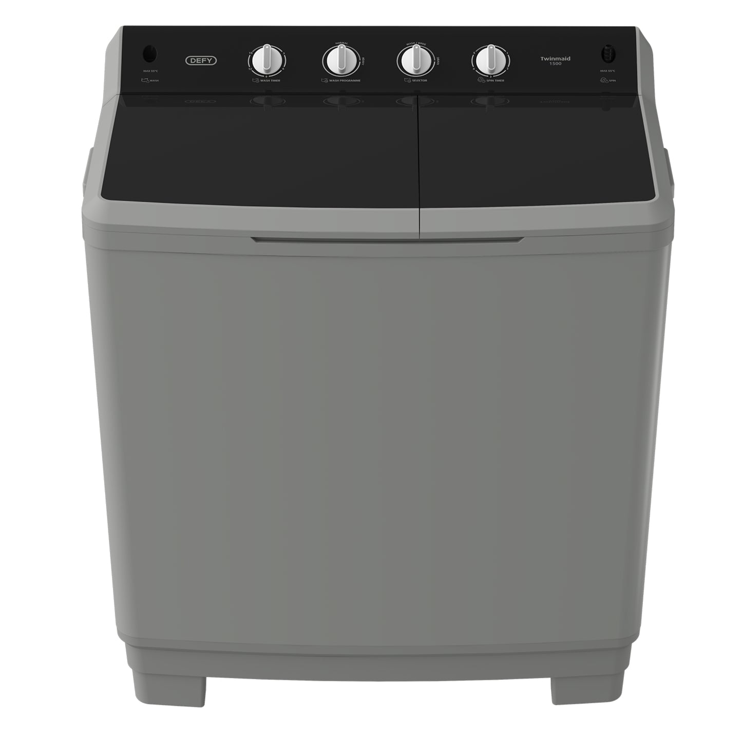 Defy 15kg Twin Tub Washing Machine - DTT151 - Metallic