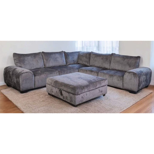 Loft 3 Piece Corner Lounge Suite - Fabric