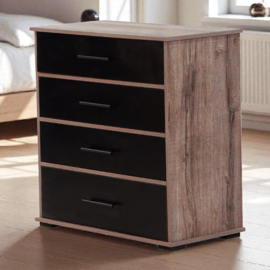 Ebony 4 Drawer Chest of Drawers