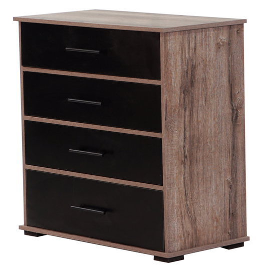 Ebony 4 Drawer Chest of Drawers - Ismails Furnishers