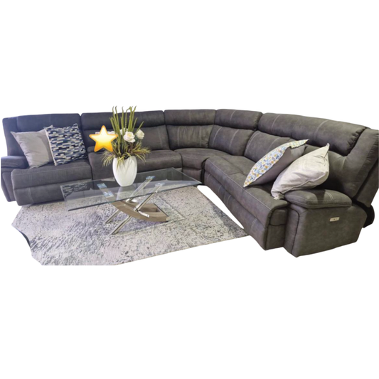 Salisbury 6 Piece Corner 2 Power Motion Lounge Suite - Fabric