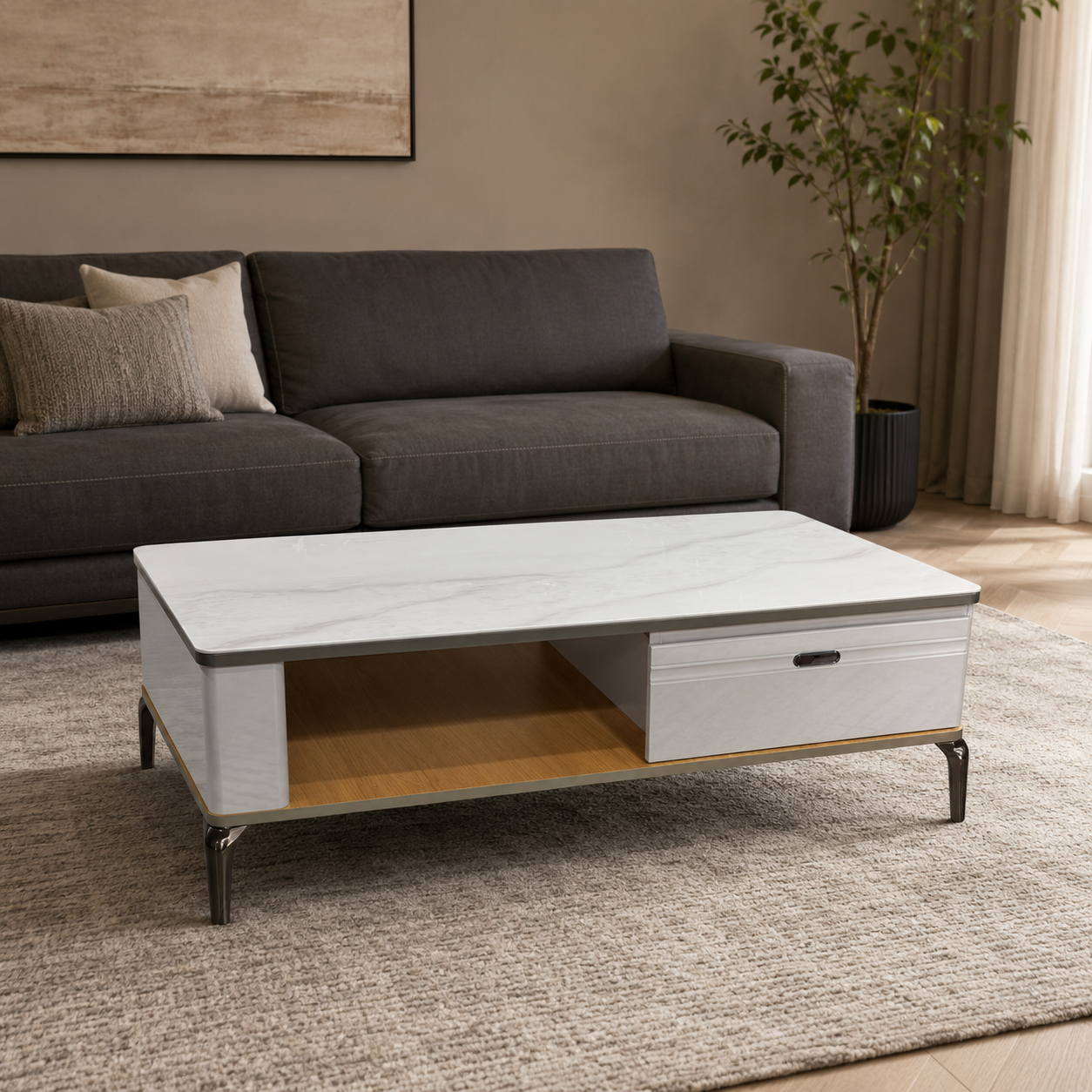 Marbella Coffee & Entertainment Unit Combo - TVS63