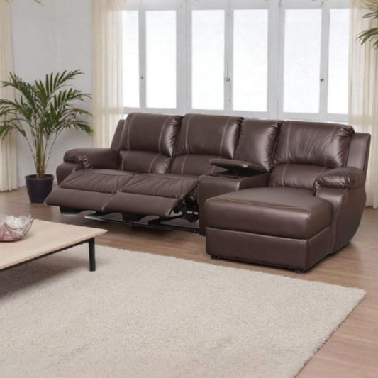 Jaylan 4 Piece Corner 2 Motion + Console + Daybed Lounge Suite - Fabric