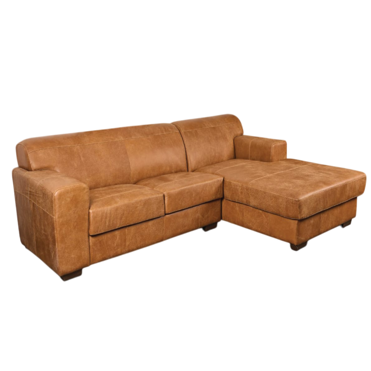 Barbados 2 Piece Lounge Suite with Daybed - Genuine Leather