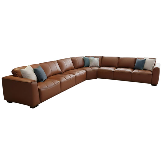 Kansas - 4 Piece Corner Lounge Suite - Leather