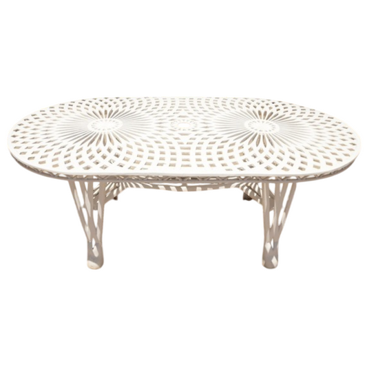 King Diamond Patio Square Table 185cmx100cm - Cast Iron
