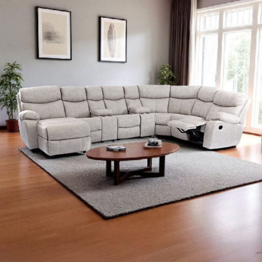 Grafton Everest Lizzie 7 Piece Corner Lounge Suite + Console + Daybed - Fabric