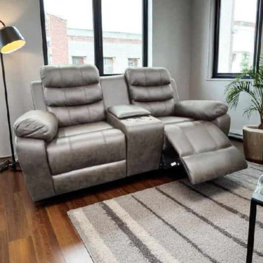 Lola 3 Piece Entertainer + Console - Fabric