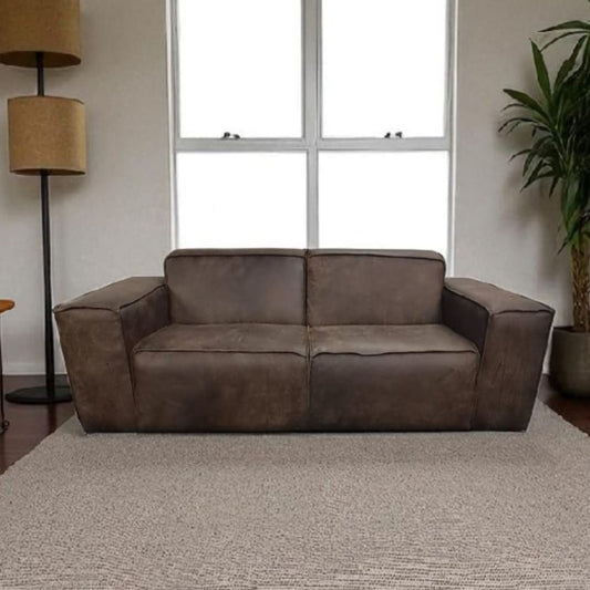 Manhattan 3 Div Couch - Genuine Leather