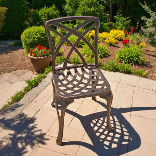 Rainbow No Arm Small Chair - Cast Iron