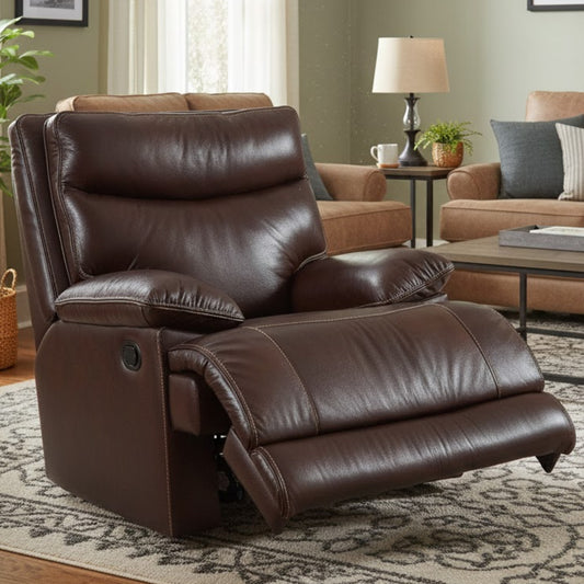 Alpine Ranger Recliner Genuine Leather - Ismails Furnishers