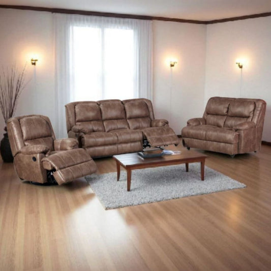 Alpine Raphael 3.2.1 3 Motion Lounge Suite - Genuine Leather Uppers