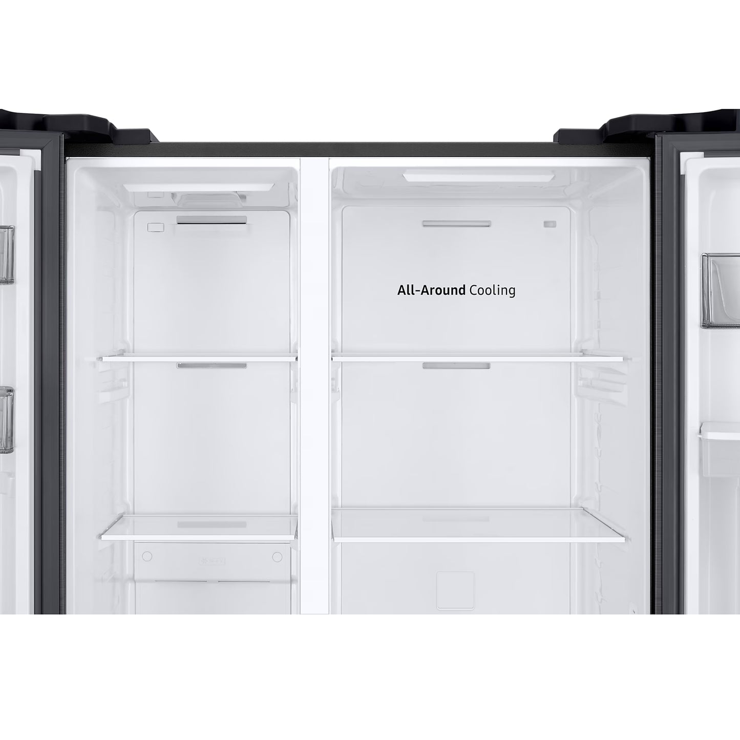 Samsung 560L Side by Side Fridge/Freezer With Water Dispenser - Gentle Matt Black - RS57DG4100B4FA